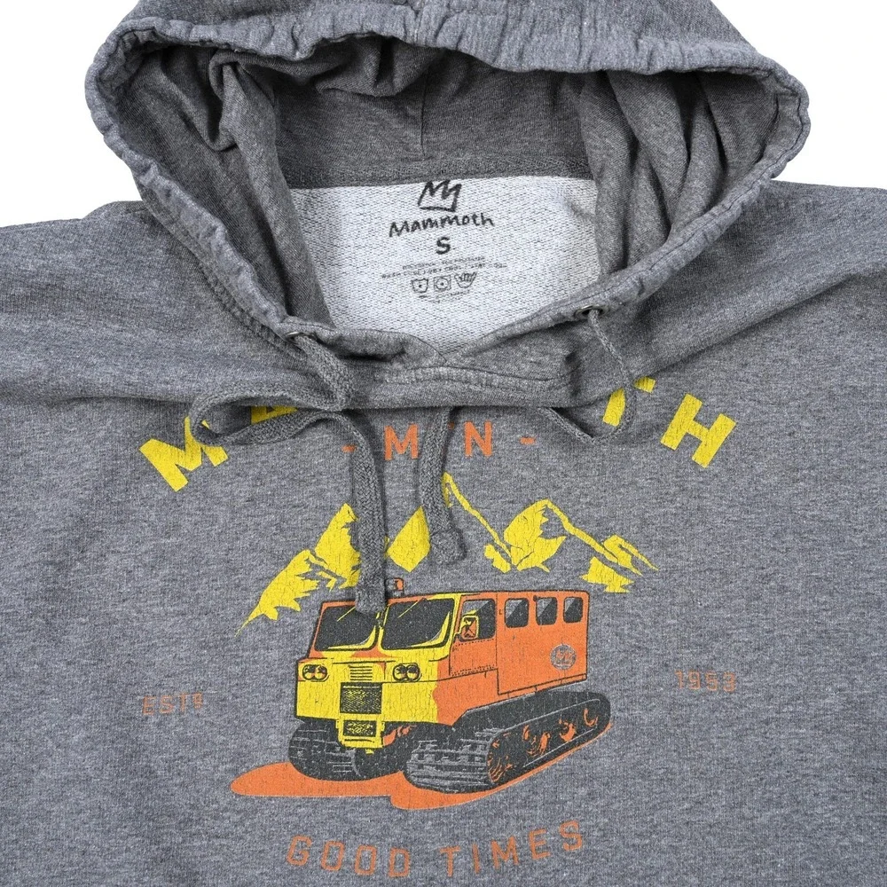 Mammoth Mountain California Independent Hoodie Sweatshirt Men's Small Gray Ski - Picture 5 of 7